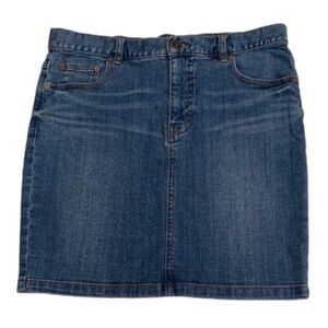 FREE PEOPLE Denim Mini Pencil Skirt